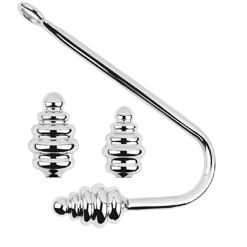 Anal Hooks Set Ribbed Anal GreatBenefit Hook 8826 Screw-in 0111